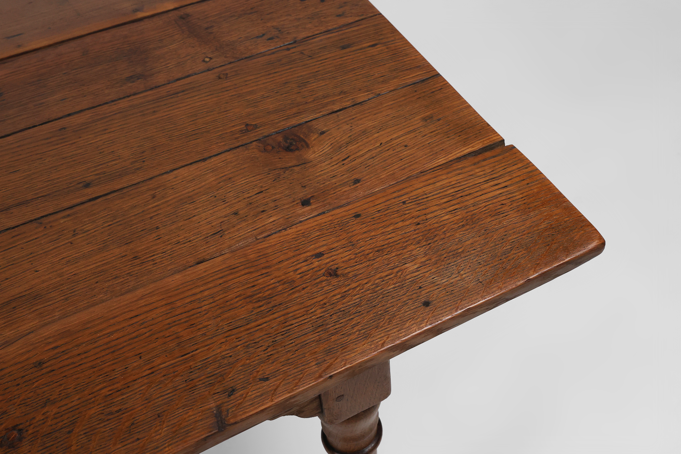 Rustic farmhouse table in pine wood, France ca. 1850thumbnail